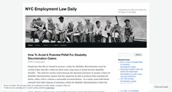 Desktop Screenshot of nycemploymentlawdaily.com